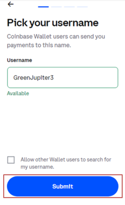 Coinbase Username